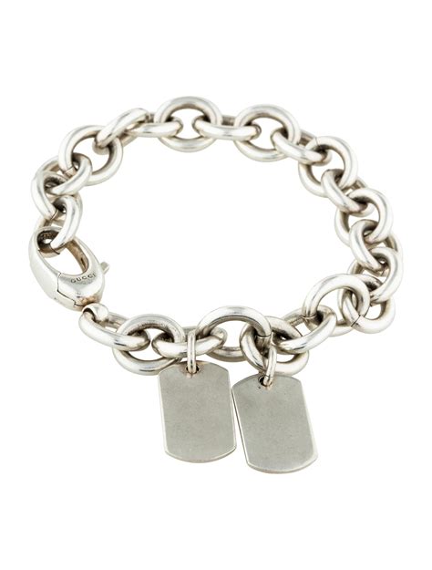 gucci dog tag bracelet|authentic gucci dog collar.